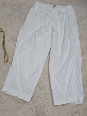 BDG White Wide-Leg Track Pants